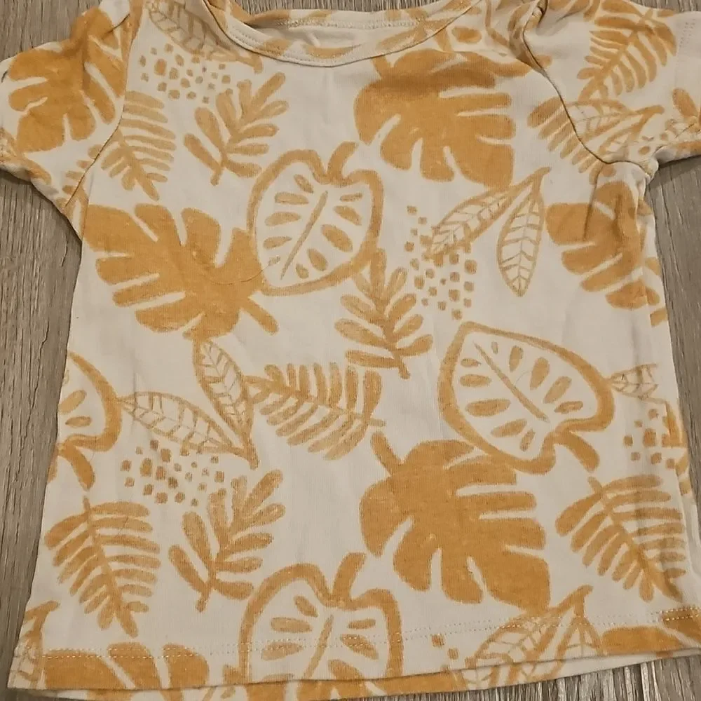 13 piece summer Baby Clothing Bundle - Floral, Denim, and Yellow